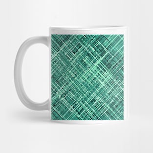 Tones of Teal Irregular Pattern Mug